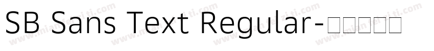 SB Sans Text Regular字体转换